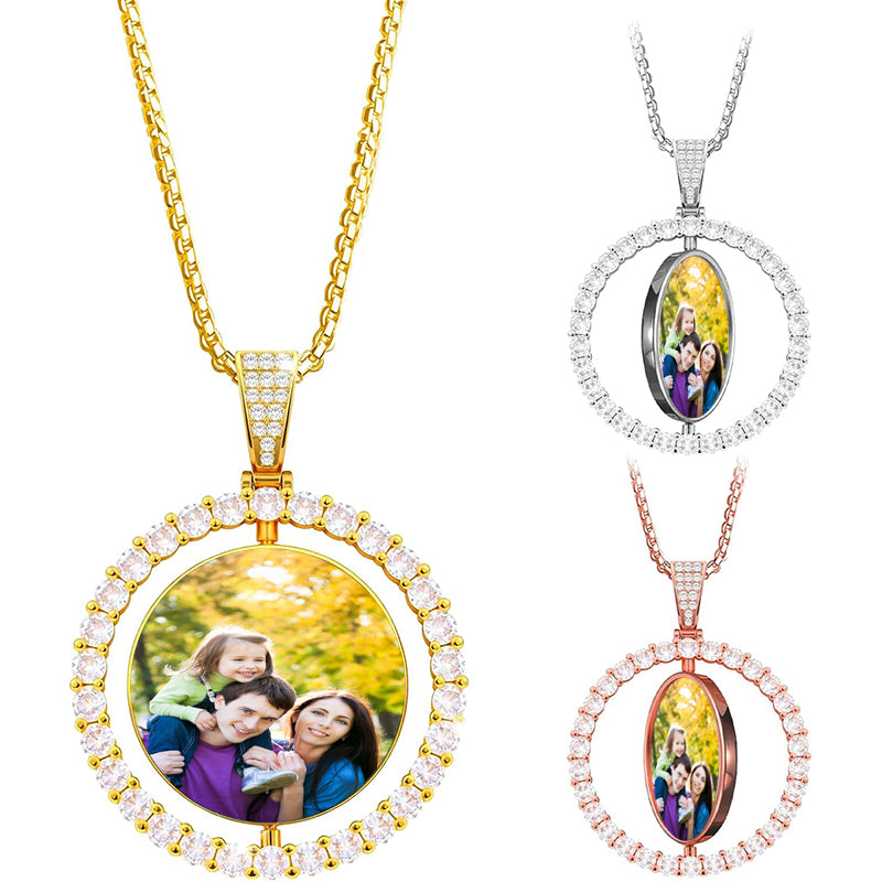 Initial Necklaces for Women Plated Cubic Zirconia Letter Coin Pendant Necklace Personalized Letter A-Z Jewelry Gifts