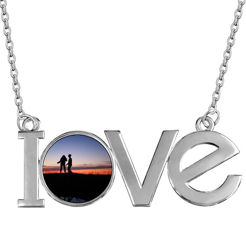 Engraved Heart Locket Necklace, Personalised Photo Heart Pendant, Birthday Gift, Mom Gift Necklace, Your Photo Jewellery, Mothers Day Gift