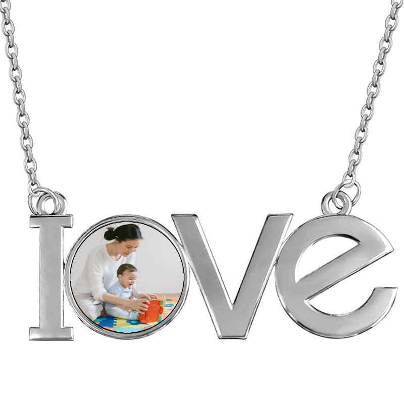 Flat Lucky Four Personalized Sterling Silver Name Necklace. Customize with 4 names. Matte Finish. Choice of Sterling Silver Chain. Gifts for Her, Mom, Wife, Girlfriend, Grandmother