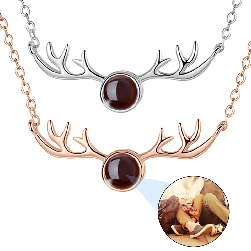 Heart Shape Custom Photo Projection Necklace,Necklace For Women,Couple Necklace,Gift For Wife, Custom Picture Necklace, Anniversary Gift