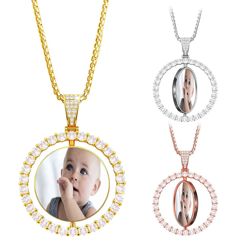 Birthstone Initial Necklace for Women - Personalized Birthday Gift for Women Her Mom Grandma Wife Sister Birthstone Initial Pendant Necklaces Disc Letter A-Z Necklace