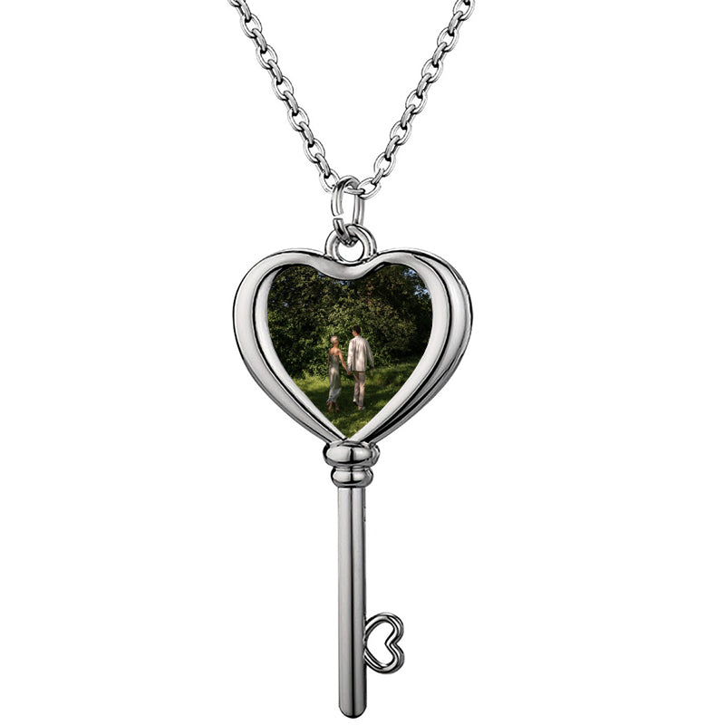 Custom Locket Necklace with Photo,Personalized Heart Locket Necklace with Picture Inside Customize Gifts for Women