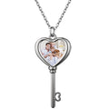 Charm Necklace with multiple photo charms - option to personalize the back with a name or message - choose single sided or double sided