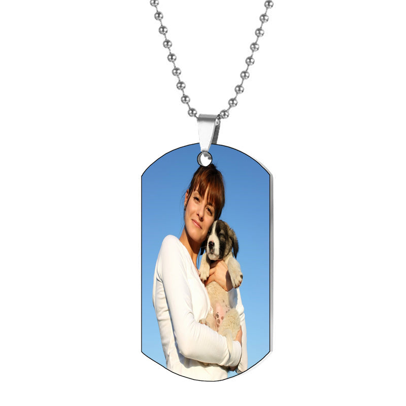 Custom Projection Birth Flower Necklace, Memorial Picture Necklace, Personalized Photo Inside Jewelry, Christmas Gift, Birthday Gift for Her