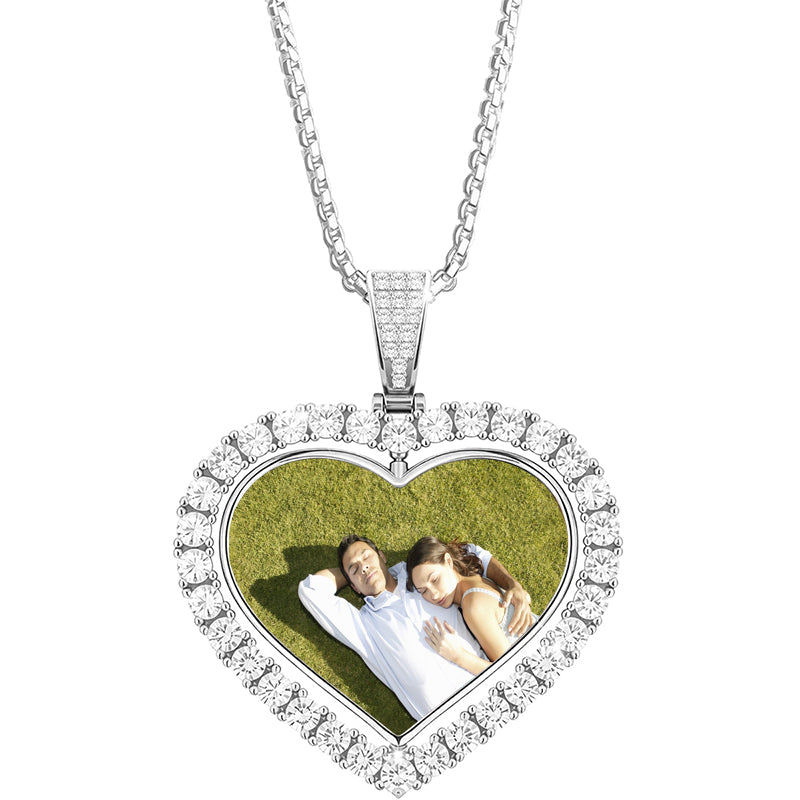 Engraved Photo Pendant Necklace: Personalized Pet & Handwriting Memorial