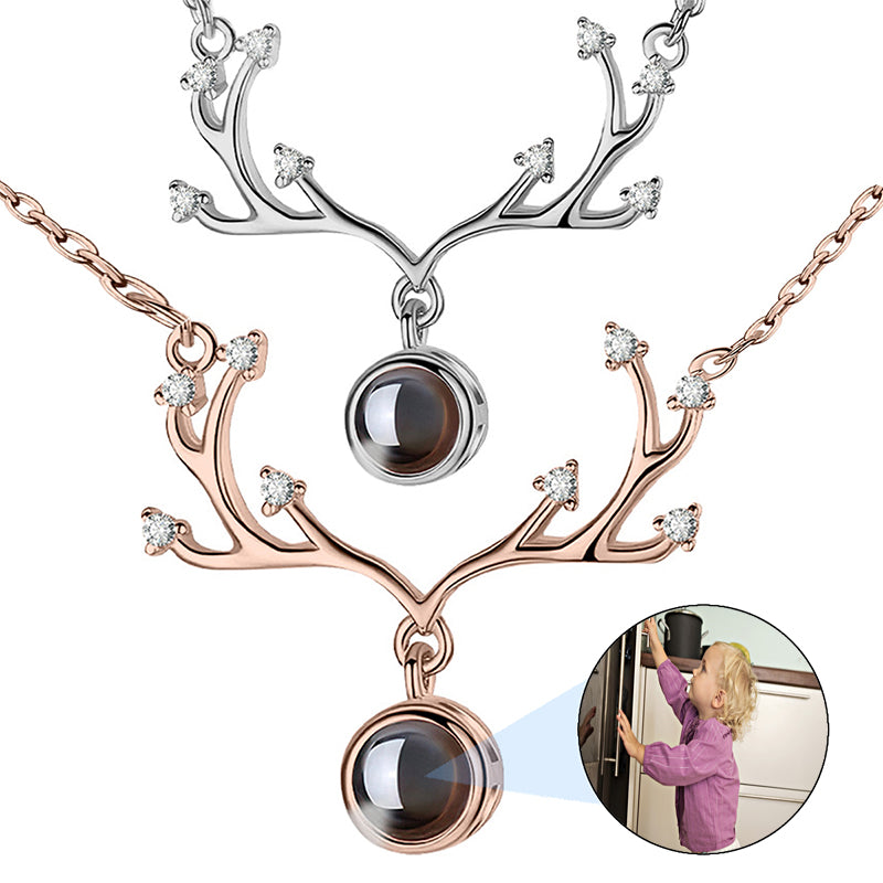 Engraved Childrens Name Linked Circle Necklace Custom Russian Ring Interlocking Round Necklaces Personalized Thanksgiving Gift, Family Gifts