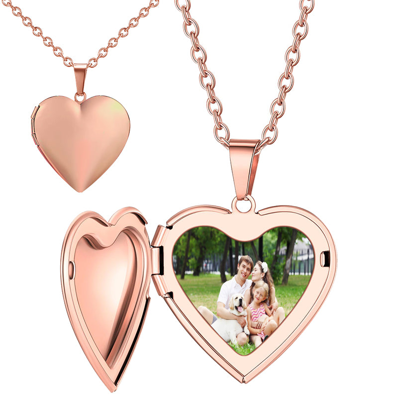 Customized birthstone necklace, customized photo frame pendant, birthday gifts, extraordinary gifts for relatives and loved ones