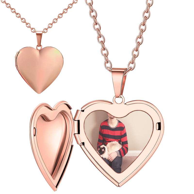 Handwriting Note Heart Locket, Minimalist Personalized Gifts, Engraved Locket?With Photo, Bridesmaid Gifts