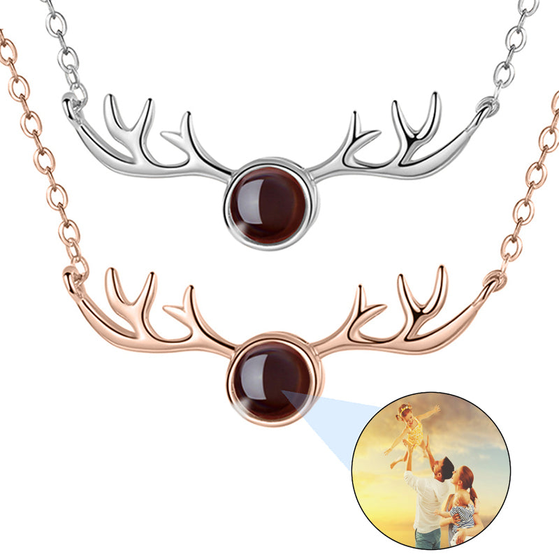 Cross Projection Necklace, Photo Projection Necklace, Custom Picture Necklace, Baptism Gift, Birthday Gift, Gift for Her, Memorial Necklace