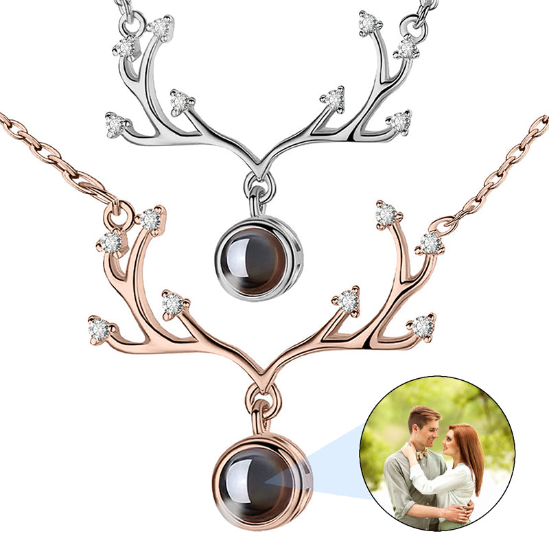 Customized Double Side Picture Necklace Personalized Photo Crystal Angel Wings Medallion Pendant Customized Photo Rotating Necklace Hip Hop Jewelry for Men Women