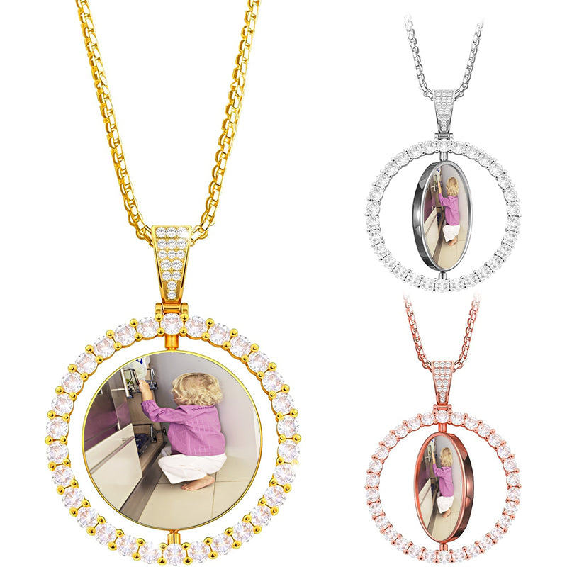 Custom Name Necklace ¨C Cursive Brass Pendant, Personalized Jewelry