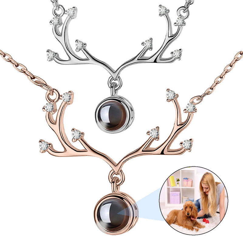 Capture Memories Forever with Personalized Picture Necklace - Projection Necklace with Photo Inside - Customized Pendant - Perfect Love Memorial Gift for Girlfriend, Wife, Birthday, Anniversary