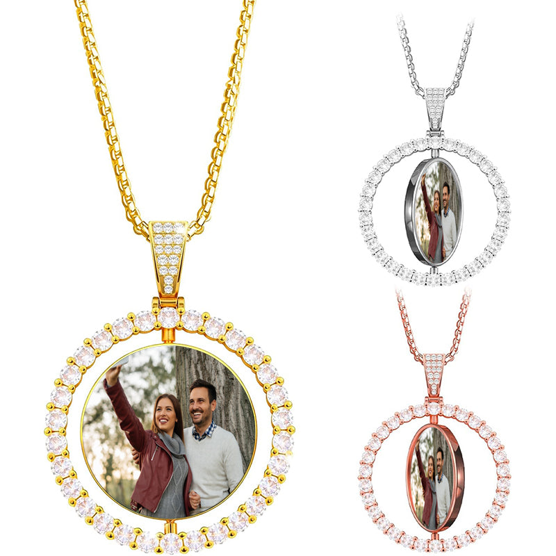 Double Sided Custom Moon Phase Necklace, Custom Birth Moon, Personalized Jewelry Gift, Mother's Day Gift For Mom, Gift For Daughter, KP.7