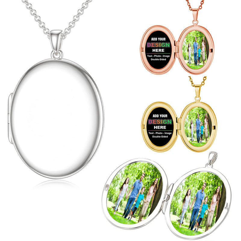 Locket Necklace with Photo, Diamond Locket, Diamond Locket Necklace, Sterling Silver Diamond Heart Shaped Photo Locket for Women