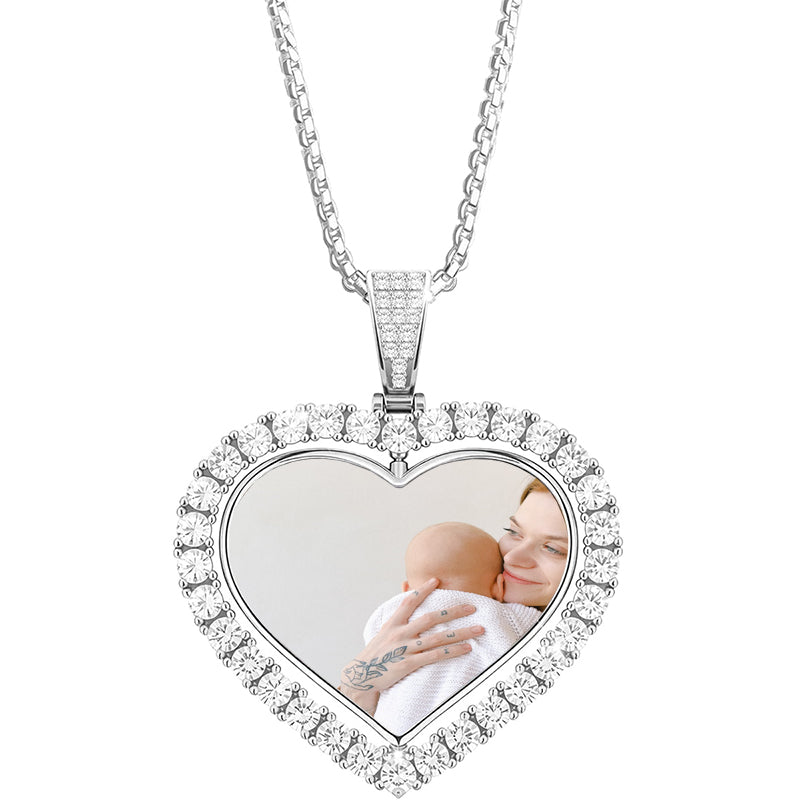 Custom Pet Paw Locket Necklace with Picture, Dog Memorial Gifts, Personalized Photo Cat Dog Necklace for Women