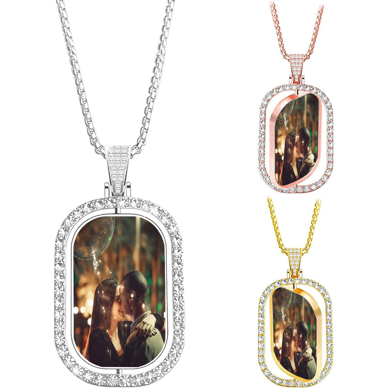 Men's Sterling Silver Kintsugi Necklace | Crack, Personalized Tag