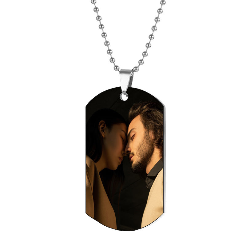 Custom Fingerprint Locket Necklace with Photo, Thumbprint Engraved Locket, Handwriting Locket Necklace, Christmas Memorial Gifts for Mom