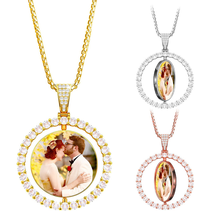 Locket Necklace That Holds Pictures Birthstone Lockets for Women Photo Locket