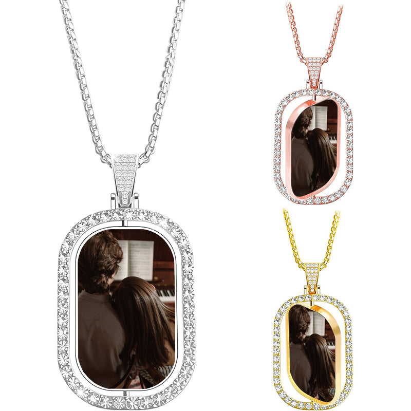 Custom Photo Memorial Rosary Necklace£¬Cross Prayer Necklace£¬Personalized Keepsake£¬Grandparents photo necklace£¬Necklace Gift