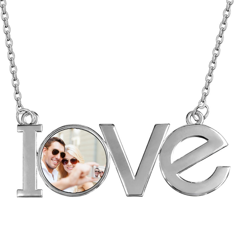 Handmade Name Necklace with Heart, Personalized Letter Pendants, Customized Necklace for Women, Anniversary Gift, Birthday Gift for Her