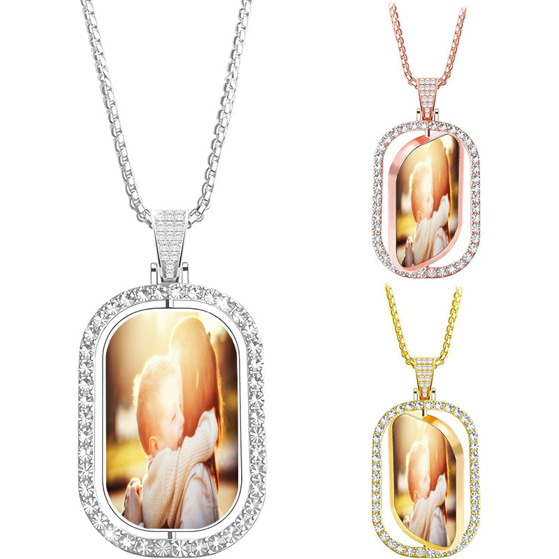 Custom Name Necklace Personalized 3D Engraved Bar Plated Customized Name Jewelry with Adjustable Chain Charm Birthday Gifts for Women Men