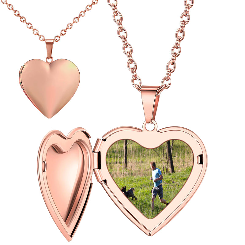 Custom Locket Necklace with Birth Flower & Birthstone, Personalized Photo Necklace for Women, Floral Jewelry Pendant for Mom