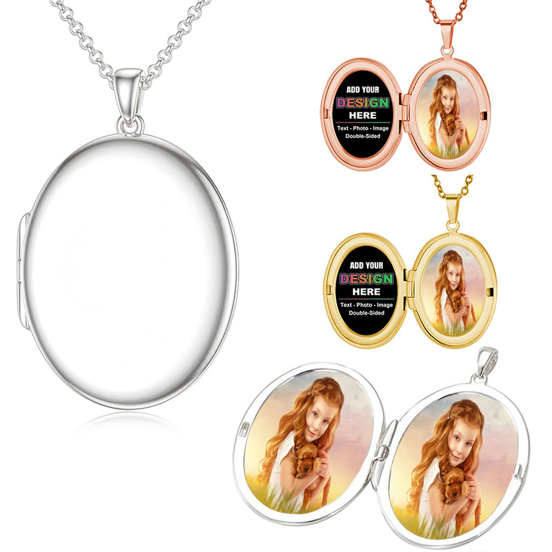 Custom Angel Wings Photo Necklace Engraved Name Necklaces Heart Pendant with Picture Personalized Heart Angel Wing Locket Necklace That Hold Picture Text for Women Men Wife Mom Mothers Day