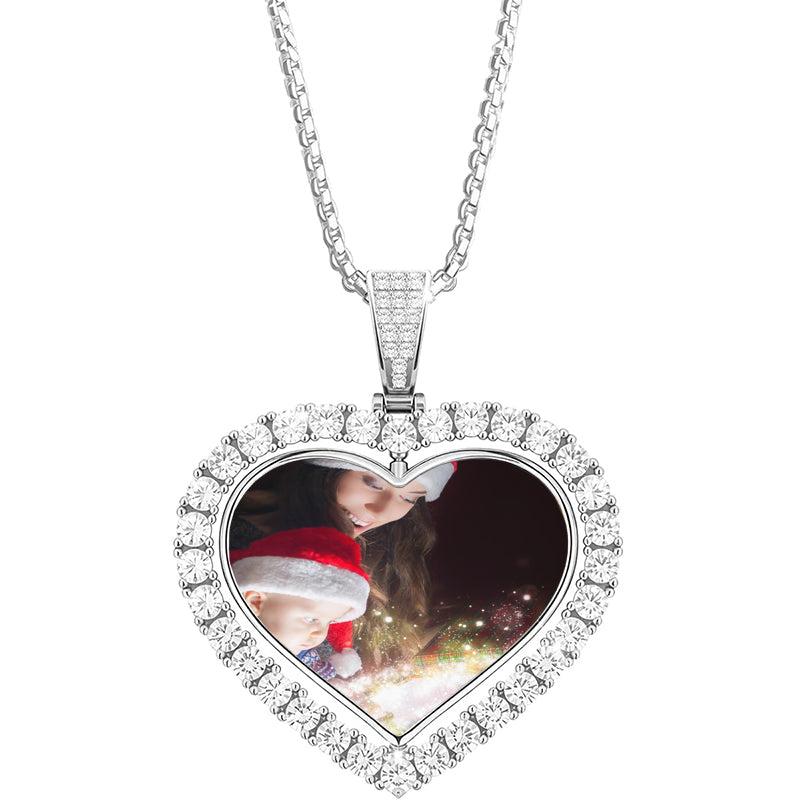 Custom Angelic Picture Necklaces, Remembrance Projection Jewelry Necklace , Grandma Mama Photo Memorial Necklace, Delicate Picture Locket