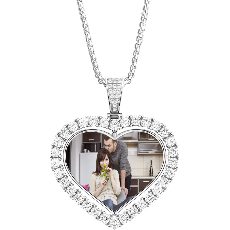 Custom Photo Dog Tag Necklace,Custom Engraved Picture Text Necklace,Photo Necklace,Memorial Necklace,Boyfriend Gift,Christmas Gift for Him
