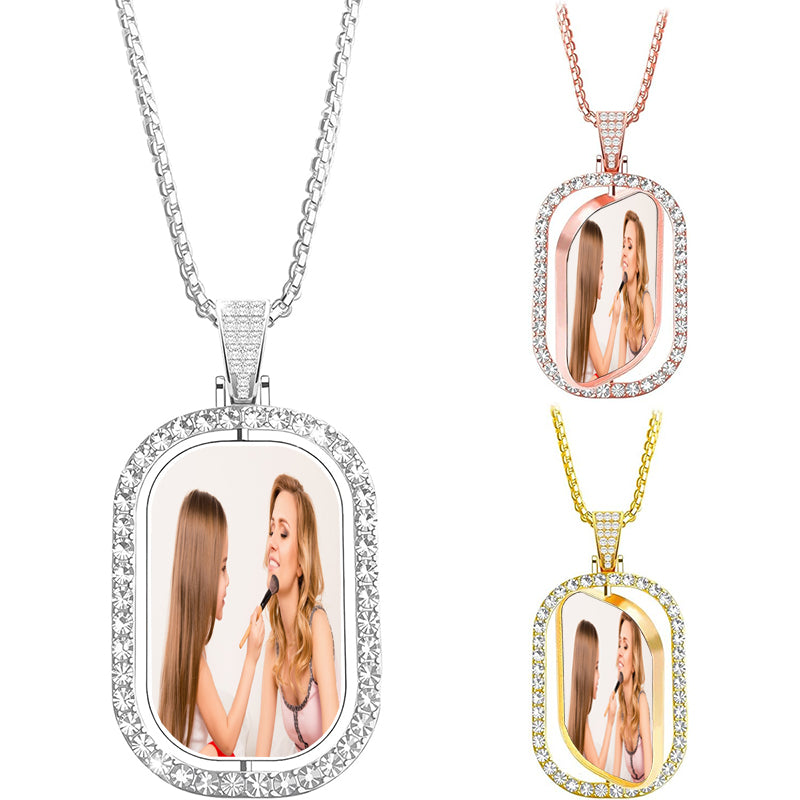 Locket Necklace with Photo, Engraved Heart Necklace, Photo Necklace in , Memorial Jewelry, Anniversary Gift, Mom Gift, Christmas Gift