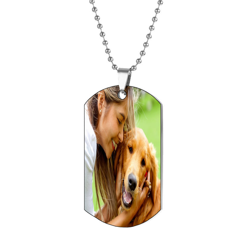 Custom Photo Engraved Portrait Necklace | Personalized Picture Necklace | Portrait Memorial Gift | Photo Jewelry | Women Christmas Gifts