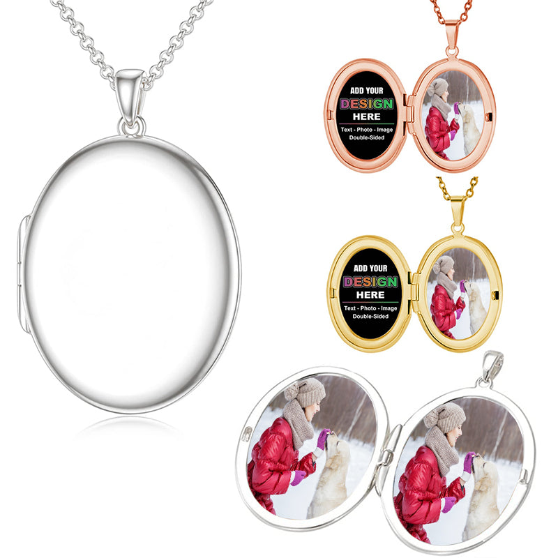 Iced Out Custom Broken Heart Photo Pendant: Magnetic Memory Necklace, Engraved Jewelry