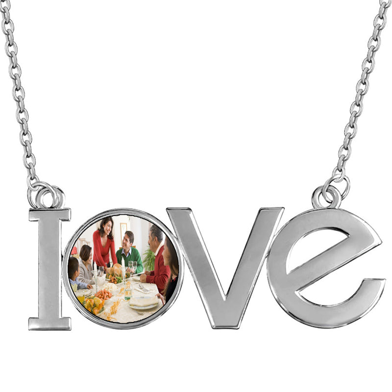 Custom Family Photo Necklace, Personalized Keepsake Jewelry, Picture Pendant Custom Necklace, Gift for Mom, Dad, Family Heirloom