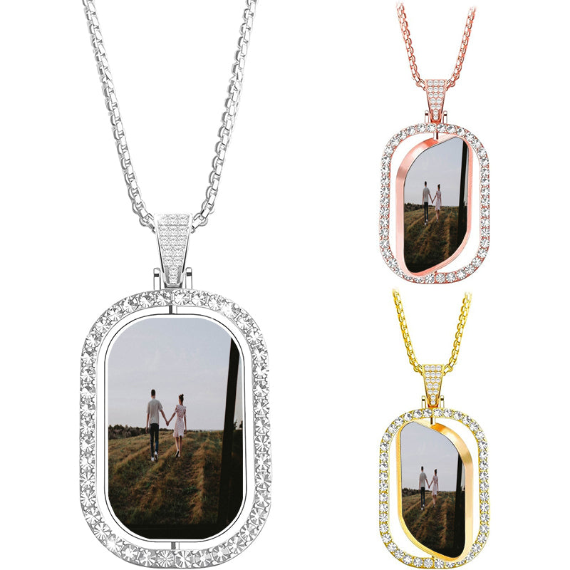 Heart Projection Necklace, Pearl heart necklace, Custom Photo Necklace, Mama Necklace, Soulmate Necklace, Heart jewelry