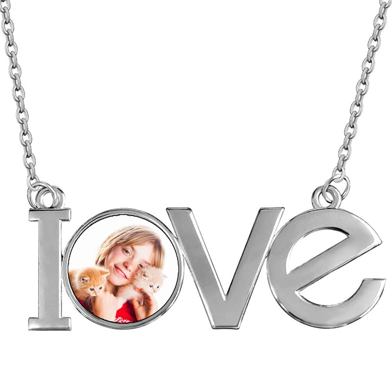Custom Photo Projection Necklace: Personalized Stainless Steel Jewelry