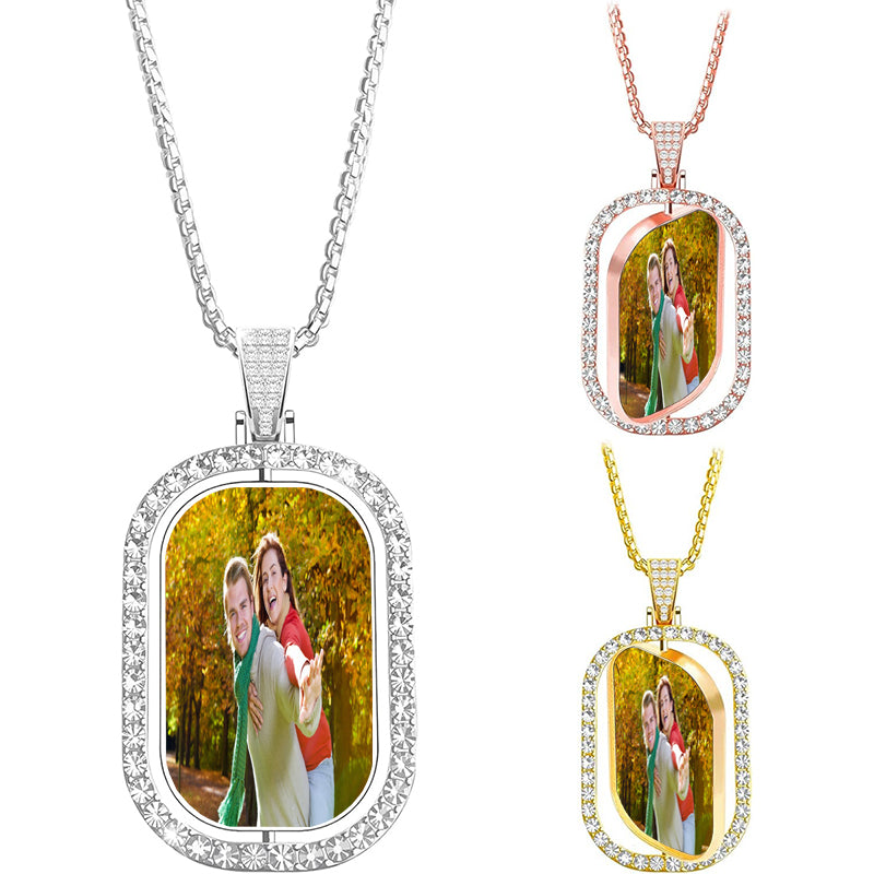 Custom Engraved Name Locket - Name and Birth Flower Picture Necklace - Locket Necklace with Photos- Christmas Gift for Her- Best Friend Gift