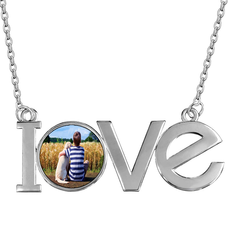 Heart Necklace Choker, Personalized Initial Jewelry | Minimal Letter Necklace Silver