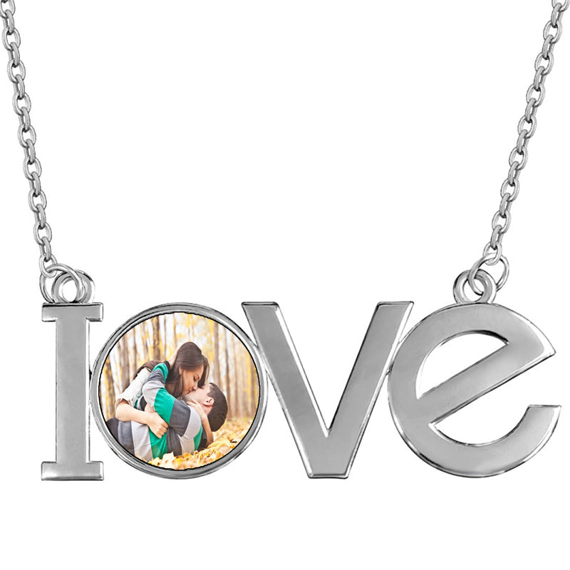 Custom Photo Necklace with Cross, Custom Photo Text Necklace For Dad,Dog Tag Necklace,Remembrance Gift,Men Memorial Gift,Father's Day Gift