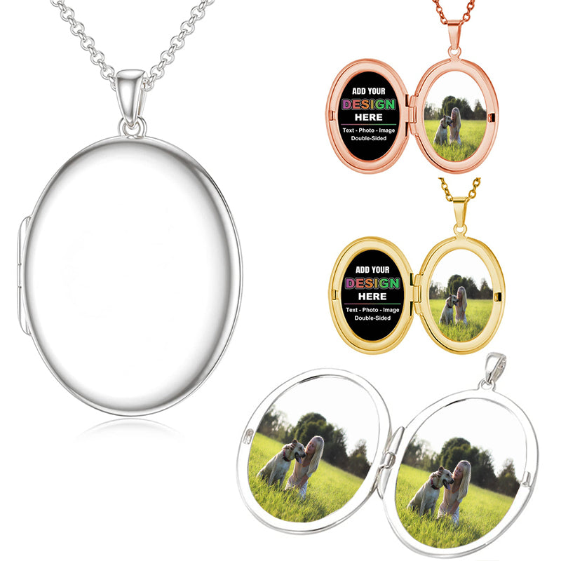 Monogram Necklace Sterling Silver - 1 inch Handcrafted - Personalized Initial Necklace - Custom Made in USA