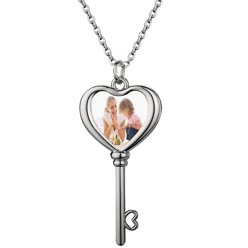 Engraved Photo Pendant Necklace: Personalized Pet & Handwriting Memorial