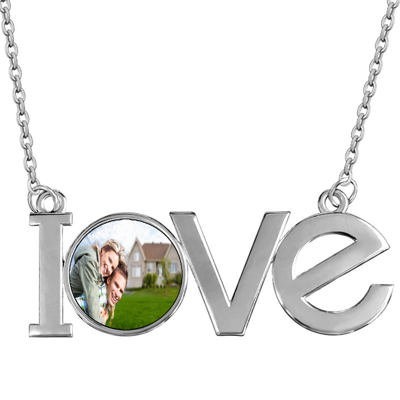 Acrylic Vine Monogram Necklace, 1.75 Inch Custom Initial Pendant, Gift Packaged