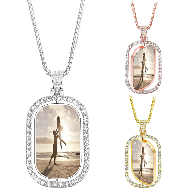 Love Heart Pink Blush Personalised Children's Name Necklace