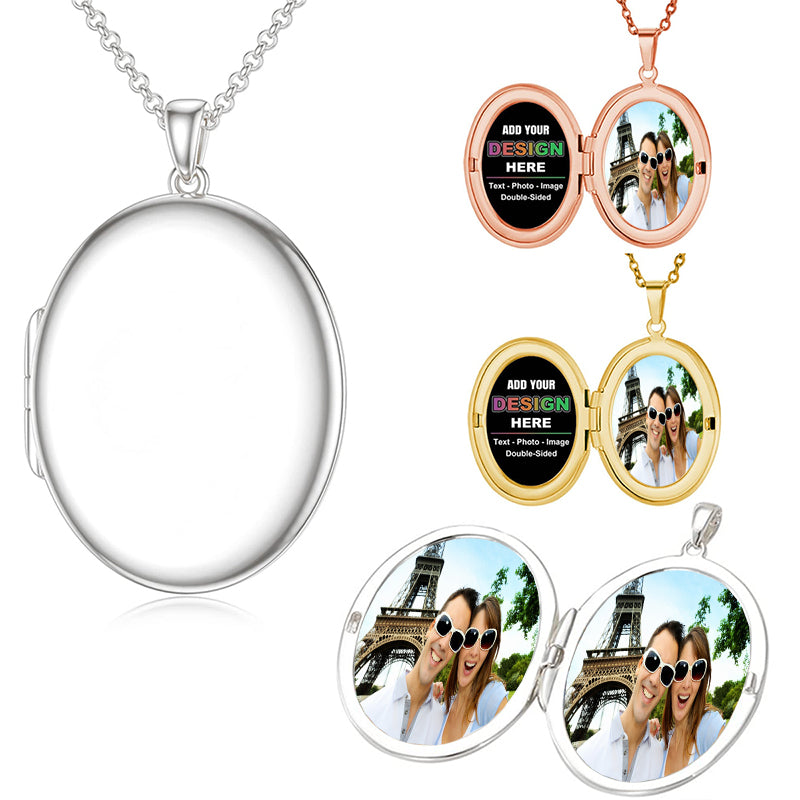 Engraved Photo Necklace ¨C Sterling Silver Pet & Family Keepsake