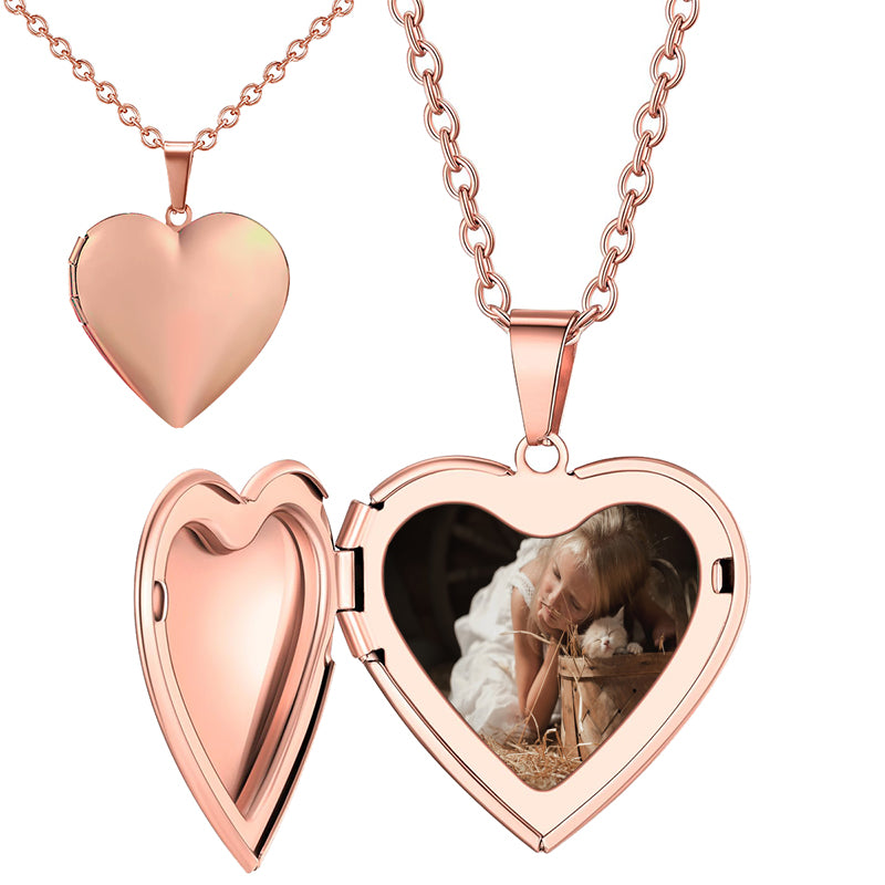 Custom Photo Engraved Sterling Silver Necklace - Personalized Memorial Gift