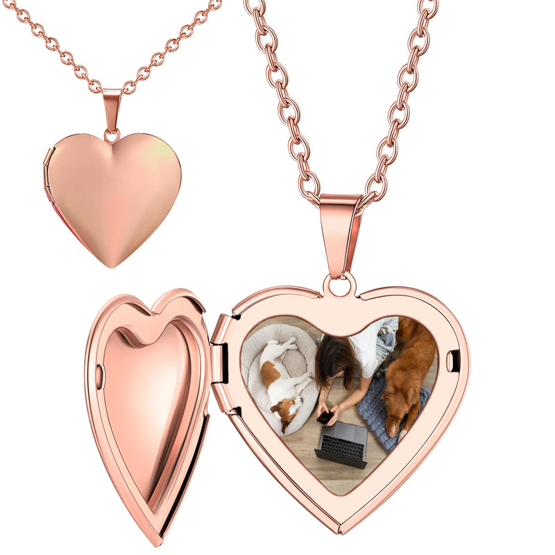 Memorial Bubble Projection Photo Necklace, Custom Hidden Picture Inside Jewelry, Gift for Her Him, Anniversary Keepsake for Mom, Friend