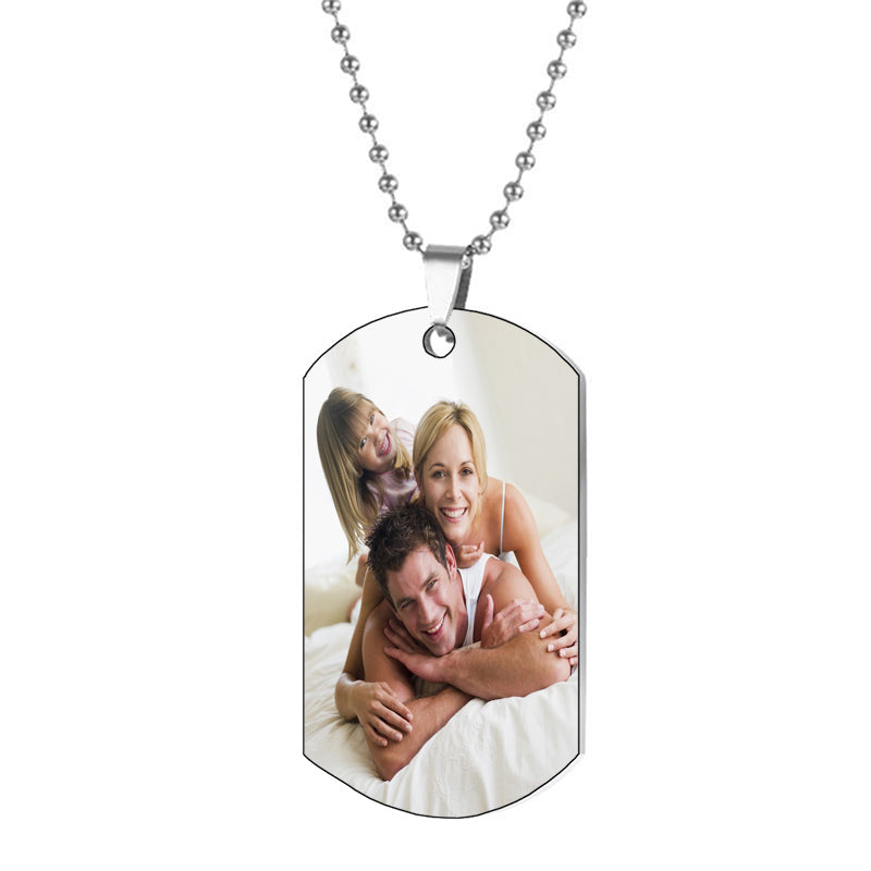 Customized Photo Projection Magnetic Necklace,Romantic Memorial Picture Couple Necklace, Custom Couple Necklace, Love Necklace,Charm Pendent