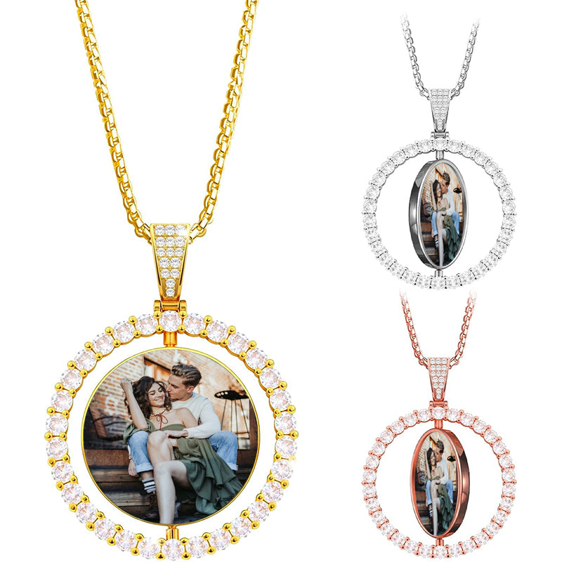 Custom Double Plated Necklace Set, Custom Name Jewelry Set, Bamboo Hoop Earrings, Name Earrings, Nameplate Necklace Set, Gift For Her