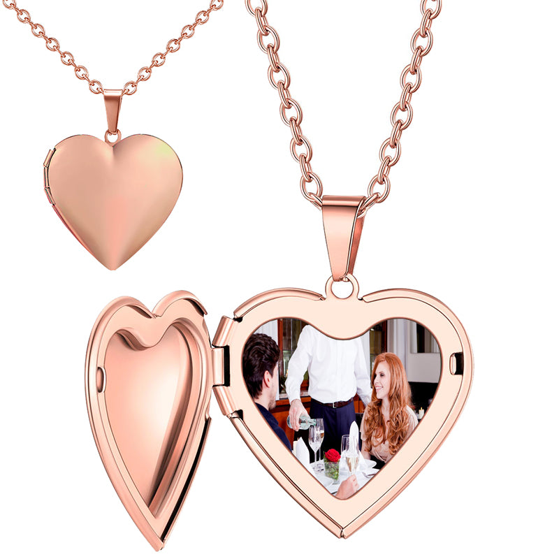 Heart Projection Necklace, Personalized Memorial Photo Necklace, Heart Necklace for Grandma, Mother's Day Gift, Necklace Gifts For Grandma